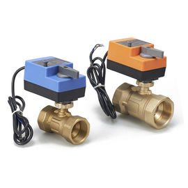 Robinet à tournant sphérique actionné électrique précis de 2 manières pour le niveau d'eau/contrôle de flux