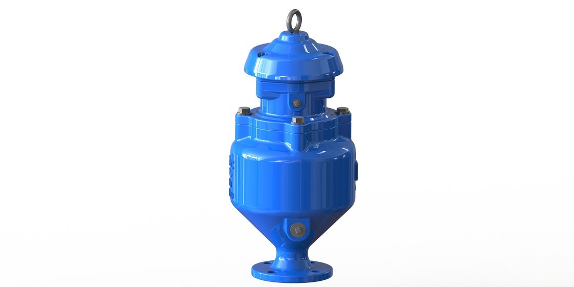 Valve bleue de libération de vide d'air de RAL 5010 enduite d'époxyde pour le système d'eaux usées