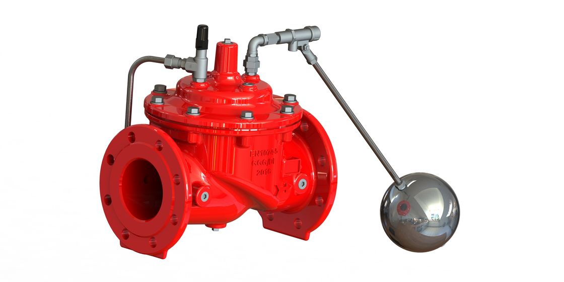 Valve à flotteurs au calibre d'acier inoxydable, valve à flotteurs enduite d'époxyde de l'eau