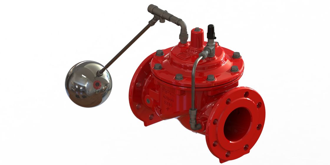 Valve à flotteurs au calibre d'acier inoxydable, valve à flotteurs enduite d'époxyde de l'eau
