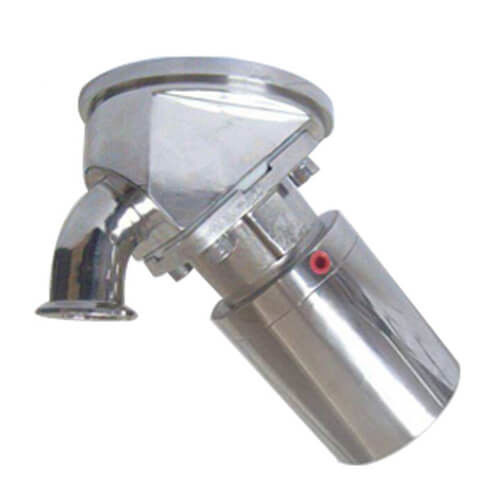 Soupape à diaphragme sanitaire de SS304/SS316L, valve de fond de réservoir pneumatique