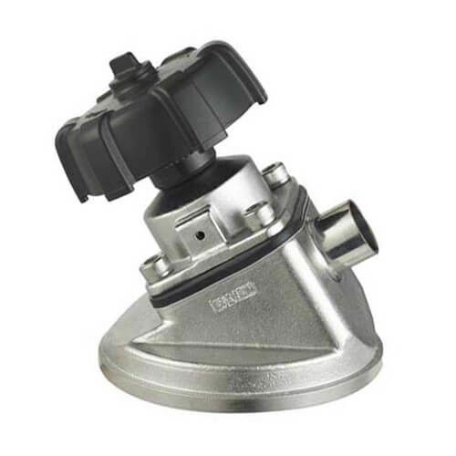 Valve de fond de réservoir hygiénique d'acier inoxydable avec les extrémités soudées bout à bout de connexion