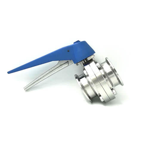 Vanne papillon sanitaire anticorrosion pour industrie pharmaceutique/chimique