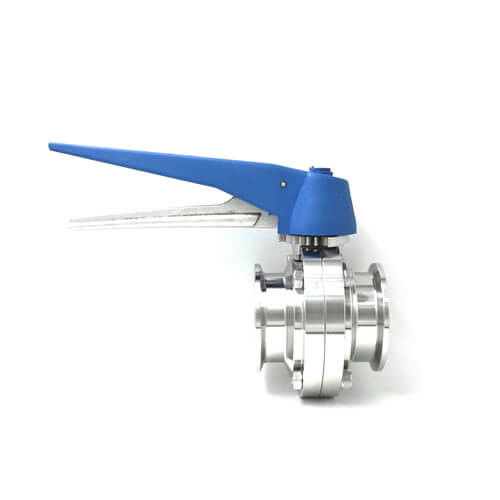 Vanne papillon sanitaire anticorrosion pour industrie pharmaceutique/chimique