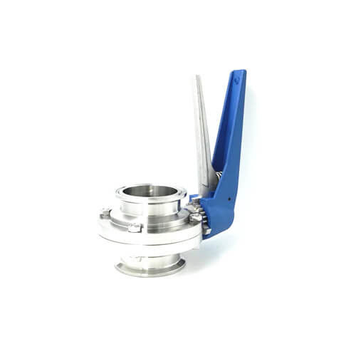 Vanne papillon sanitaire anticorrosion pour industrie pharmaceutique/chimique