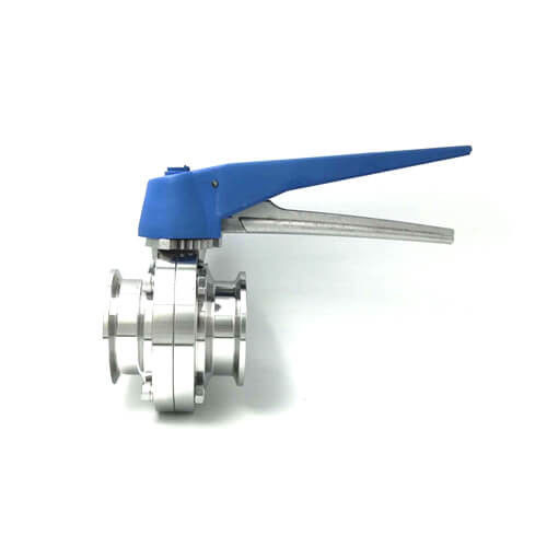 Vanne papillon sanitaire anticorrosion pour industrie pharmaceutique/chimique