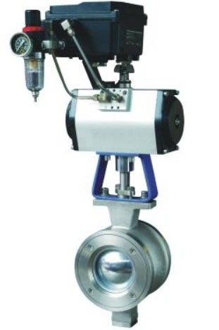 Type de V poids léger de valve monté par tourillon pour le contrôle de flux précis industriel