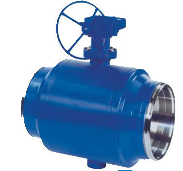 Robinet à tournant sphérique industriel d'acier au carbone, robinets à tournant sphérique complètement soudés de corps