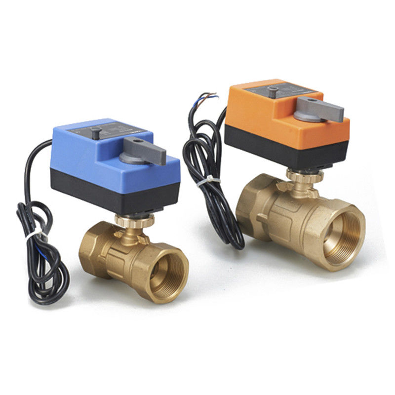 Robinet à tournant sphérique actionné électrique précis de 2 manières pour le niveau d'eau/contrôle de flux