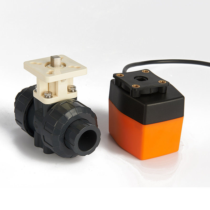 Robinet à tournant sphérique actionné électrique de haute performance, valve motorisée 2 par manières