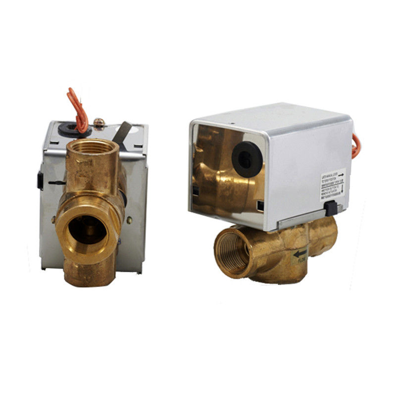 Robinet à tournant sphérique électrique de retour de ressort de 2 manières/3 manières pour le système de FCU/CAHT