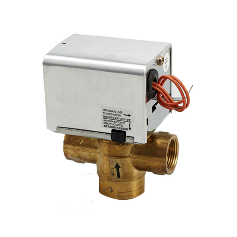 Robinet à tournant sphérique électrique de retour de ressort de 2 manières/3 manières pour le système de FCU/CAHT