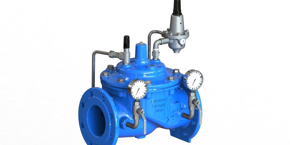 Anti valve de décompression de l'eau de conception de cavitation avec le pilote de l'acier inoxydable 304