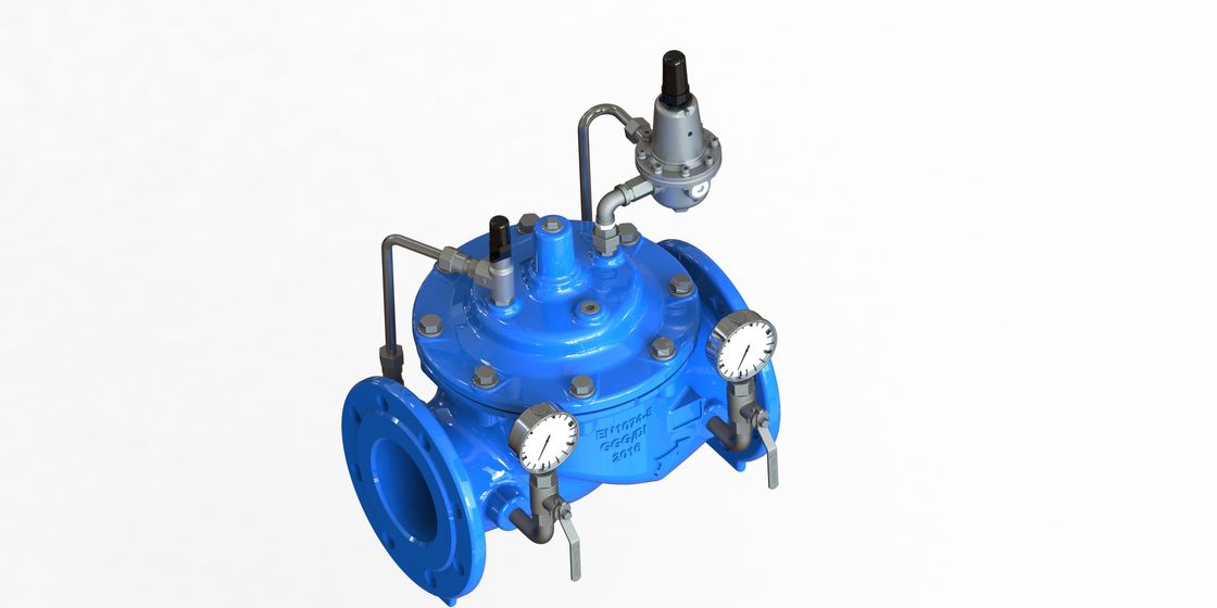 Anti valve de décompression de l'eau de conception de cavitation avec le pilote de l'acier inoxydable 304