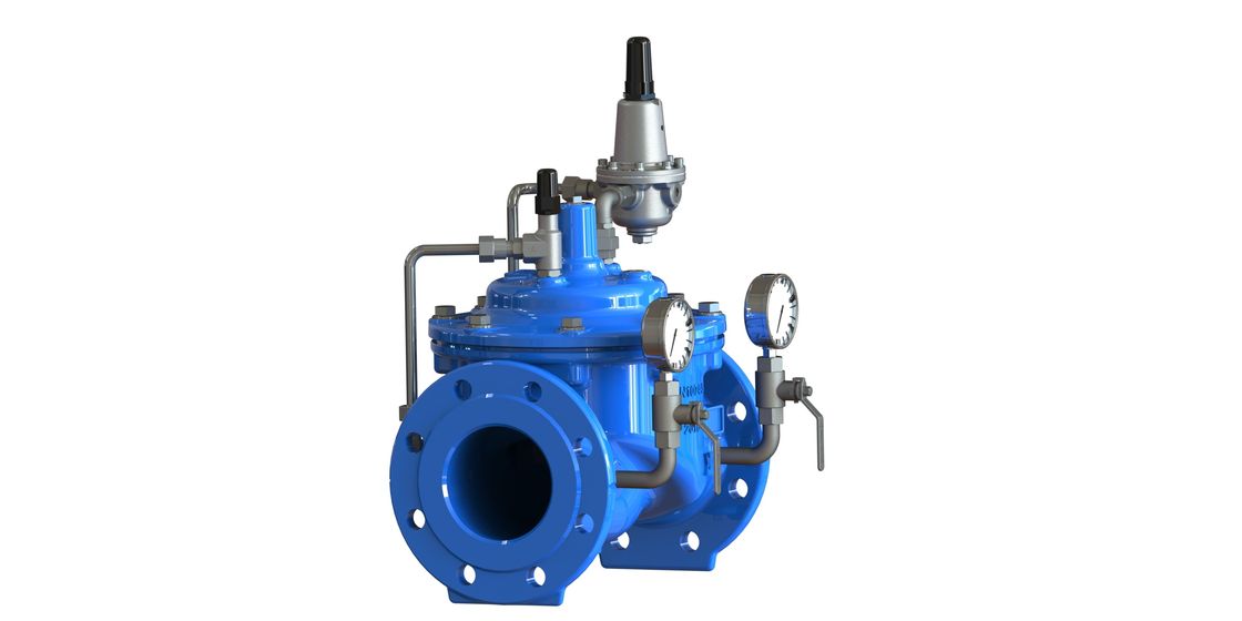 Anti valve de décompression de l'eau de conception de cavitation avec le pilote de l'acier inoxydable 304