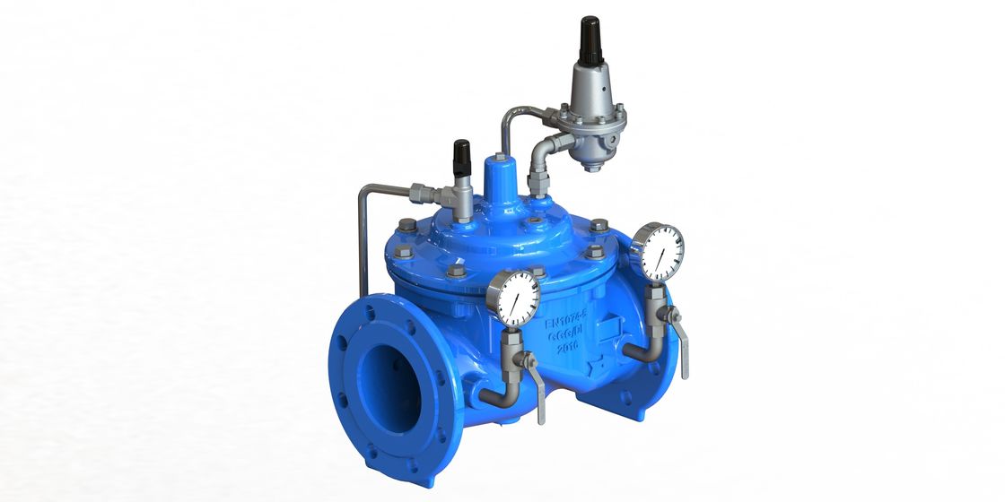Anti valve de décompression de l'eau de conception de cavitation avec le pilote de l'acier inoxydable 304