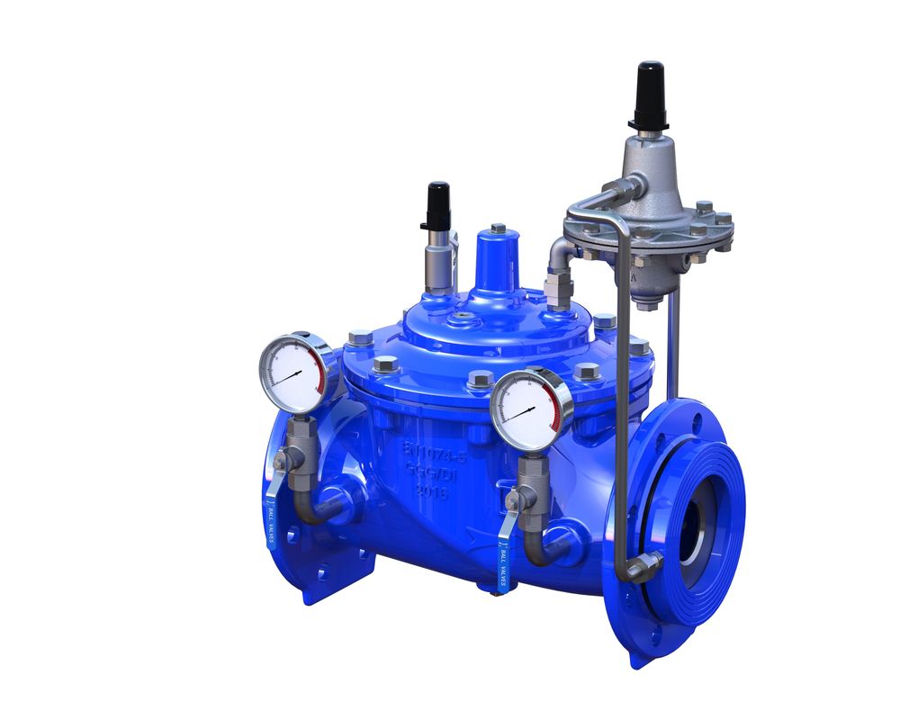 Valve malléable de commande fluide de fer avec le diaphragme en nylon de renfort d'EPDM