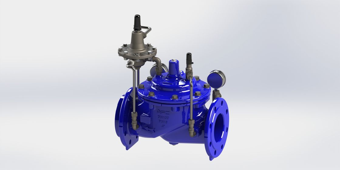 Écoulement durable Rate Control Valve, RAL bleu 5010 Constant Flow Valve