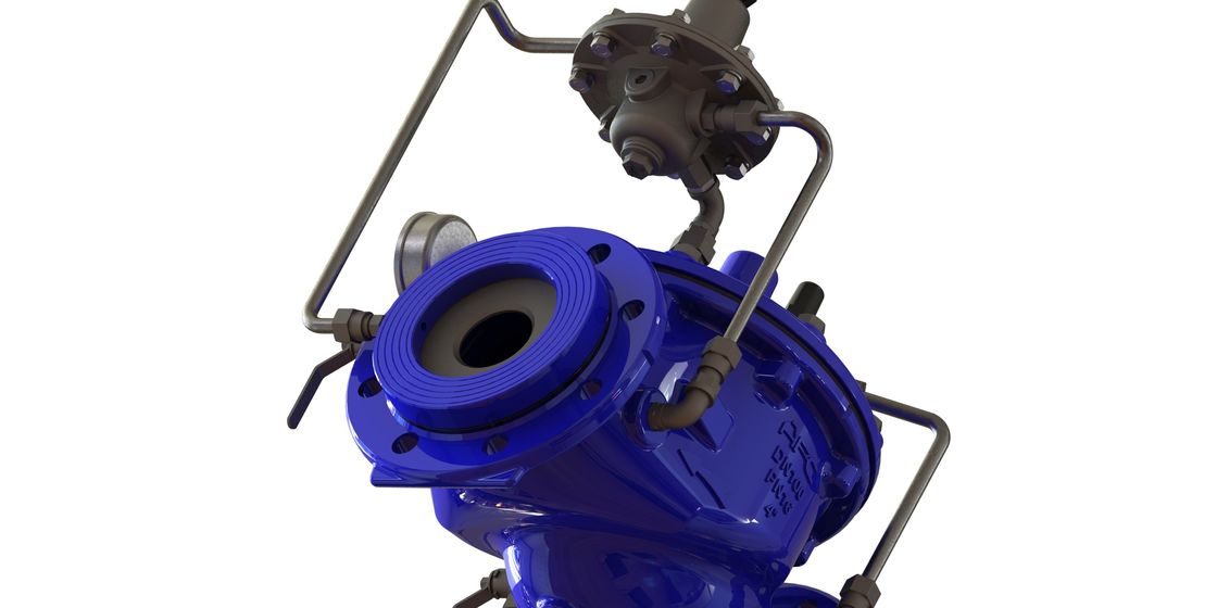 Valve à commande hydraulique de commande fluide avec le corps malléable de fer