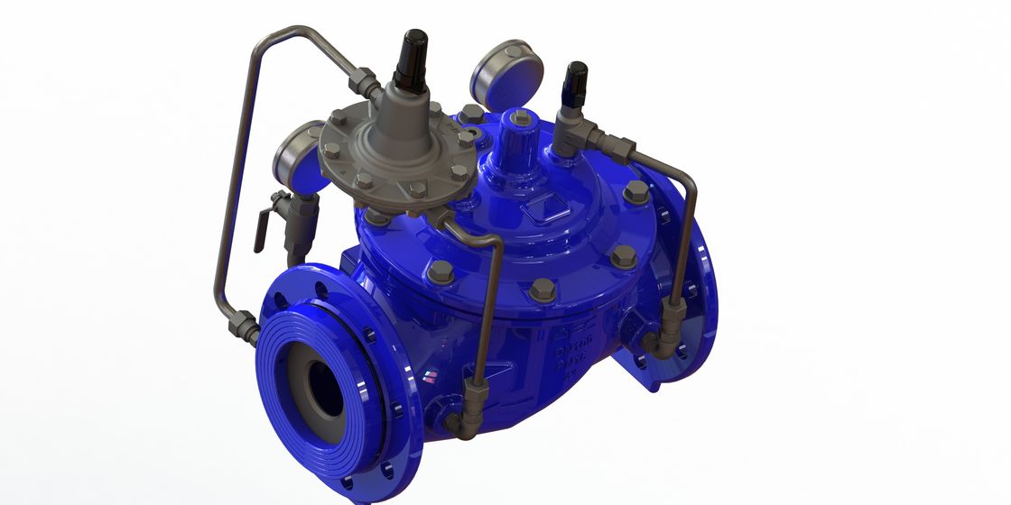 Valve à commande hydraulique de commande fluide avec le corps malléable de fer