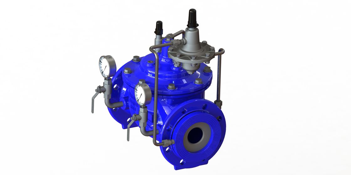 Limiteur de pression d'écoulement bleu de RAL 5010, écoulement précis Rate Control Valve