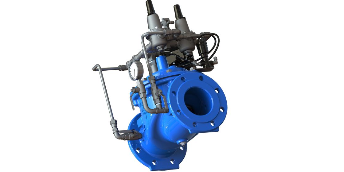 Soupape de commande à télécommande de l'eau, valve malléable de gestion de pression de fer